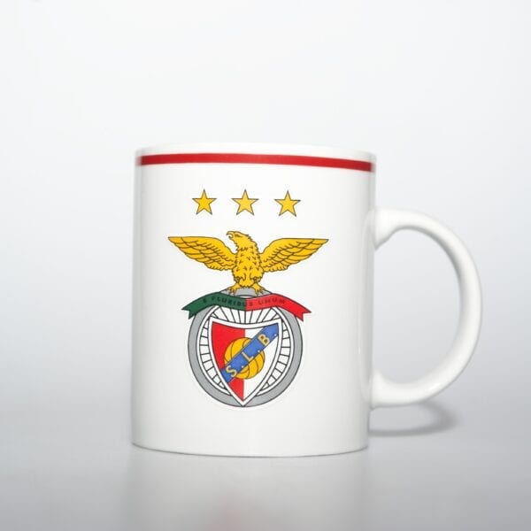 Caneca leite Benfica Clássica linha vermelha