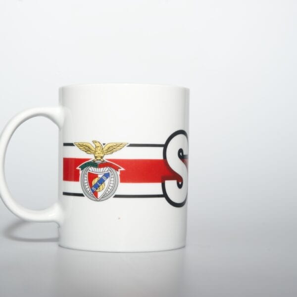 Caneca Leite SLB riscas