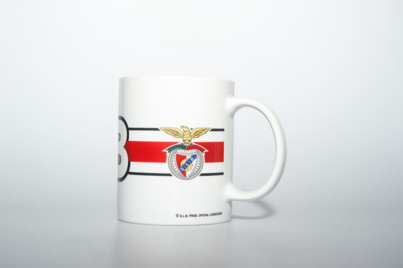 Caneca Leite SLB riscas - Image 3
